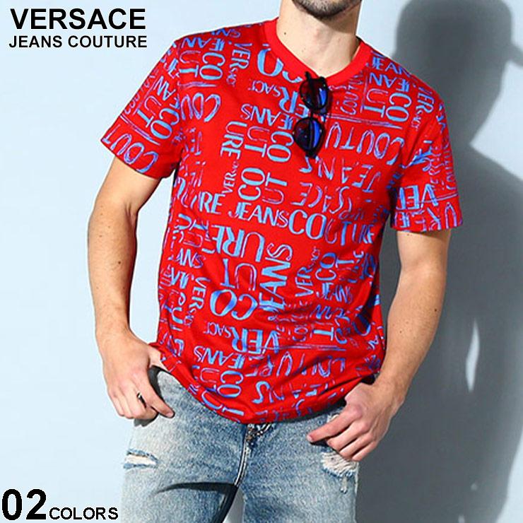 ヴェルサーチ Tシャツ VERSACE JEANS COUTURE カットソー メンズ 半袖