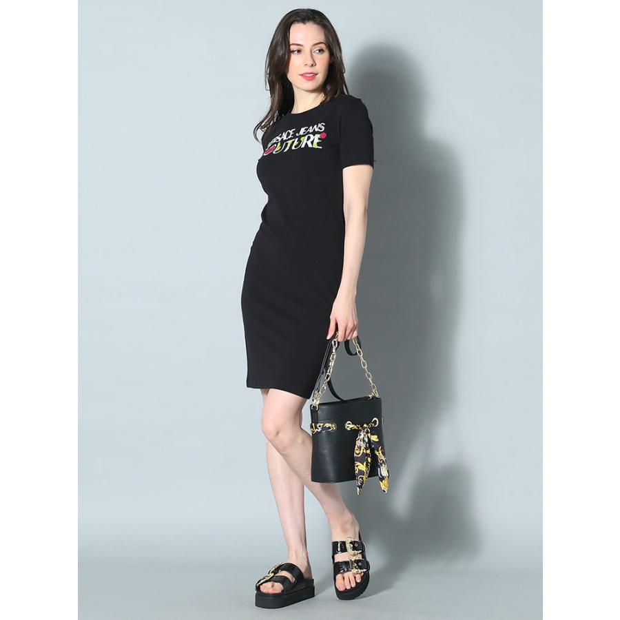 ヴェルサーチ VERSACE JEANS COUTURE ベルサーチ ワンピース Tシャツ