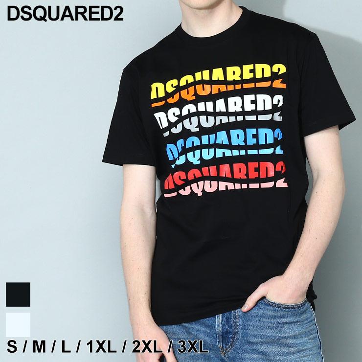 ディースクエアード Tシャツ DSQUARED2 メンズ 半袖 ロゴ プリント