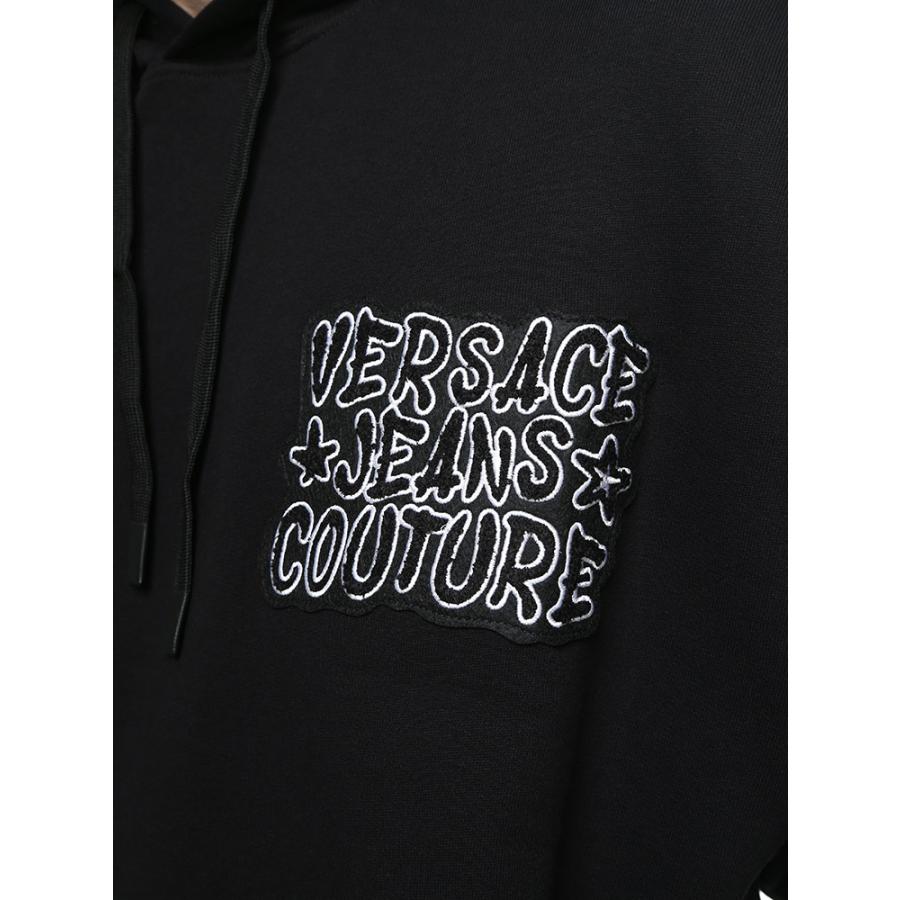 ヴェルサーチェ パーカー VERSACE JEANS COUTURE ベルサーチ メンズ スウェット 裏起毛 ロゴ ブランド 長袖 VC75GAI3C2F0002｜zen｜05