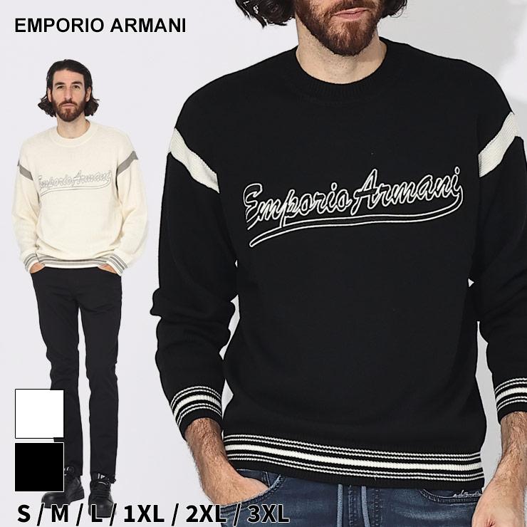 アルマーニ ニット EMPORIO ARMANI エンポリオアルマーニ メンズ セーター ロゴ 刺繍 ブランド トップス EA6R1MXA1MFUZ  2024_vt : 7537217284 : ゼンオンライン - 通販 - Yahoo!ショッピング