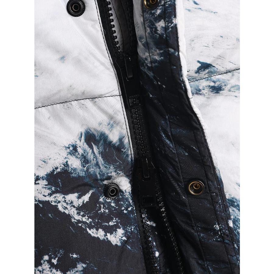 DIESEL ポリエステルジャケットブラック総柄52