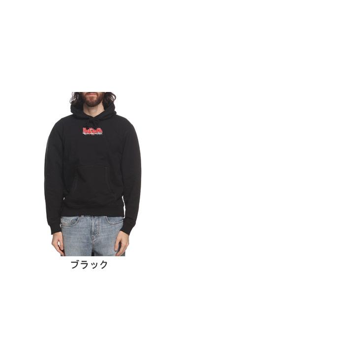 DIESEL (ディーゼル) バック グリッチ ロゴ プリント プルオーバー 