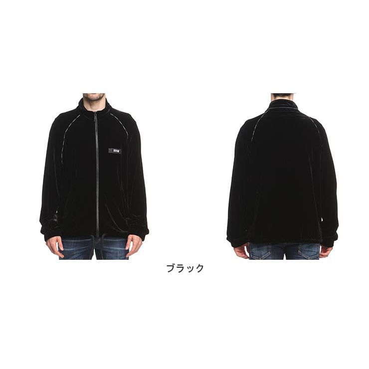 ヴェルサーチェ VERSACE JEANS COUTURE メンズ トラックベロア ロゴ アウター スウェット VC76GAI328の画像