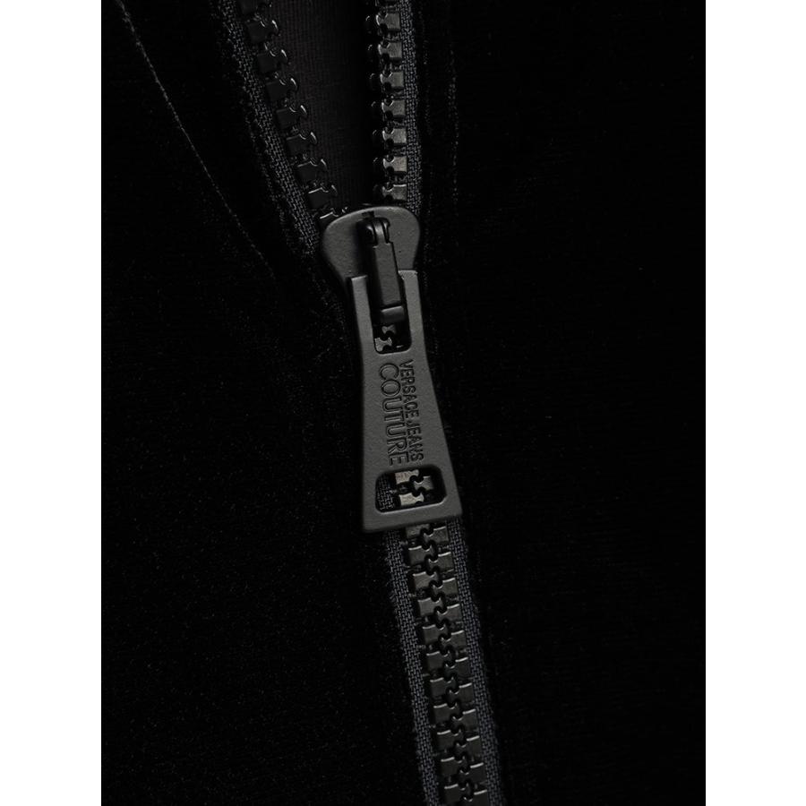 ヴェルサーチェ VERSACE JEANS COUTURE メンズ トラックベロア ロゴ アウター スウェット VC76GAI328の画像