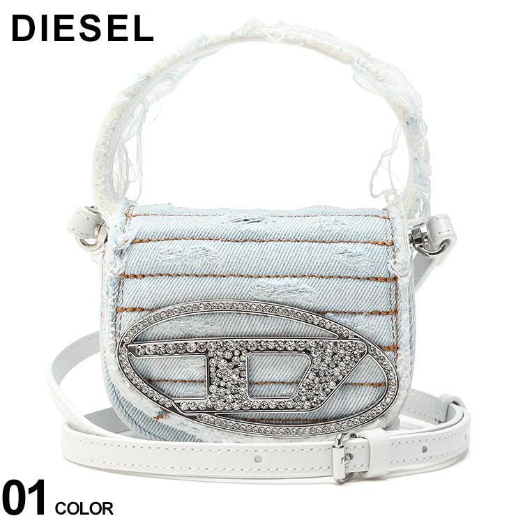 DIESEL (ディーゼル) 2WAY ダメージ加工 デニム生地 ロゴ DIESEL (ディーゼル) 2WAY ダメージ加工 デニム生地 ロゴ