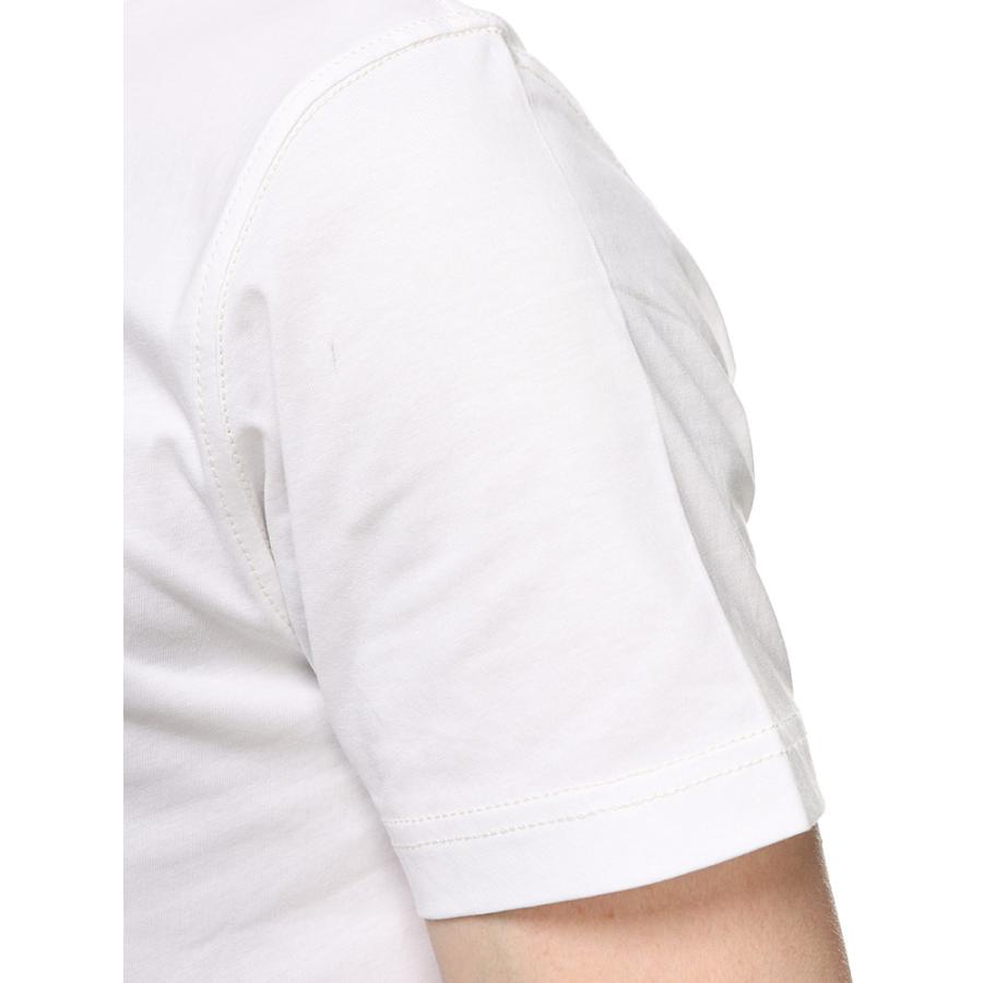 DIESEL (ディーゼル) Dロゴ＆78グラフィック プリント クルーネック 半袖 Tシャツ SLIMFIT DSA125020GRAI｜zen｜04