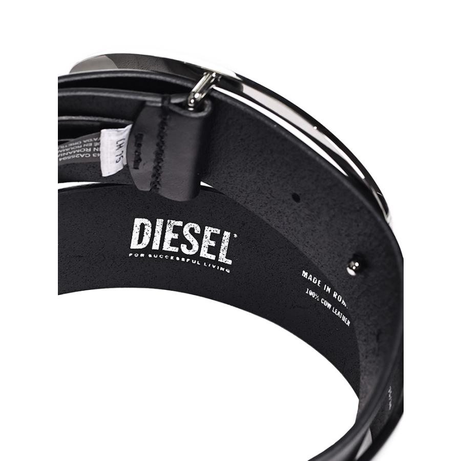 DIESEL (ディーゼル) 牛革 オーバルロゴ バックル留め ベルト DSLX08727PR666｜zen｜06