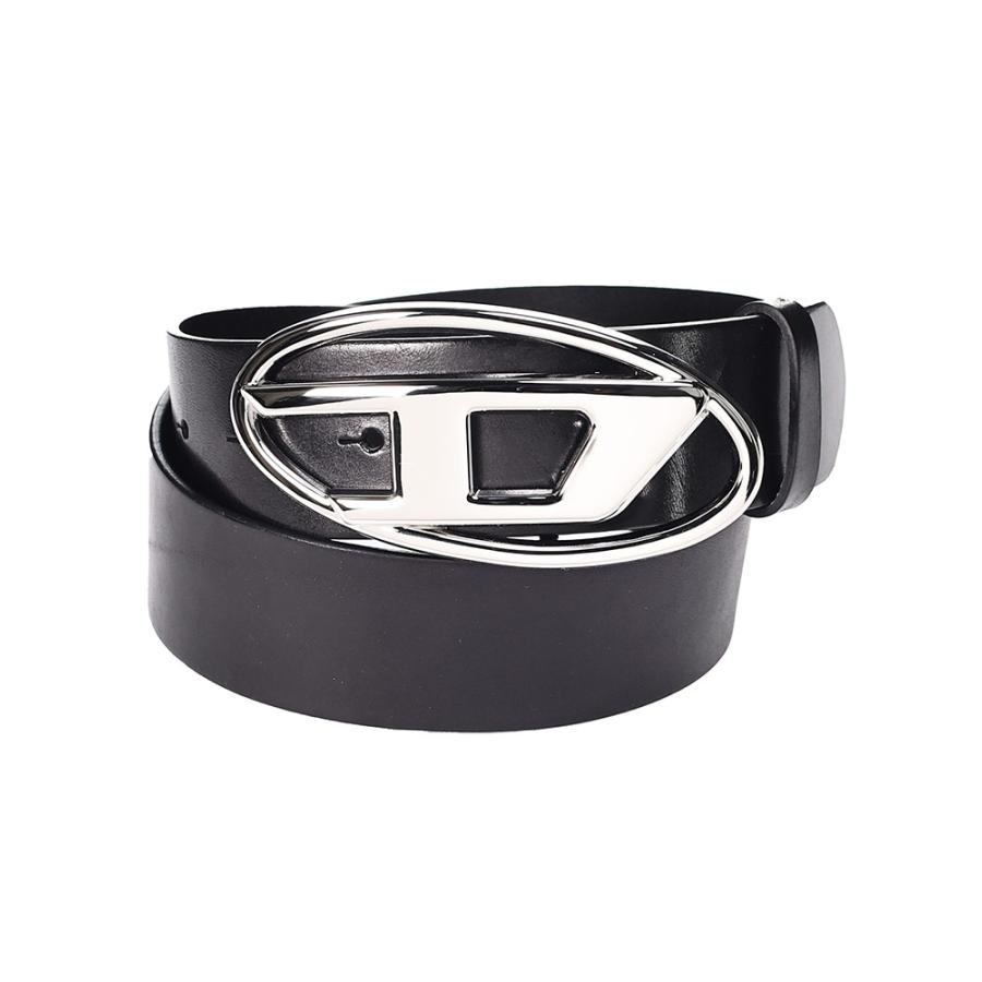 DIESEL (ディーゼル) 牛革 オーバルロゴ バックル留め ベルト DIESEL (ディーゼル) 牛革 オーバルロゴ バックル留め ベルト