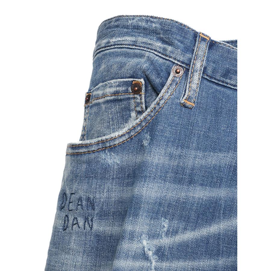 ディースクエアード DSQUARED2 デニム ダメージ加工 手縫いデザイン ボタンフライ ジーンズ メンズ RoadieJean D2LB1444S30342の画像