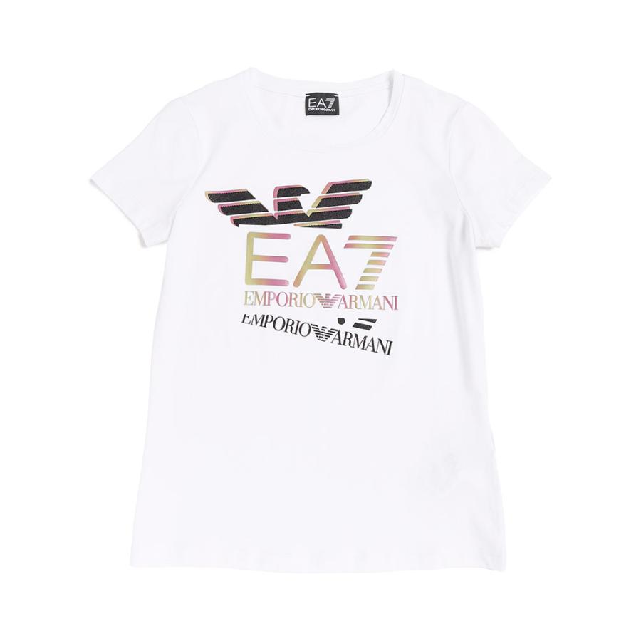 EMPORIO ARMANI EA7 (エンポリオ アルマーニ) ラインストーン イーグルグラデーションプリント クルーネック 半袖 Tシャツ EA7L3DTT30TJFKZ｜zen｜07