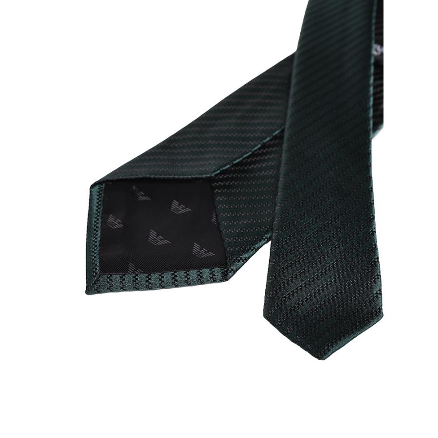 エンポリオアルマーニ EMPORIO ARMANI シルク100％ 斜めストライプ 