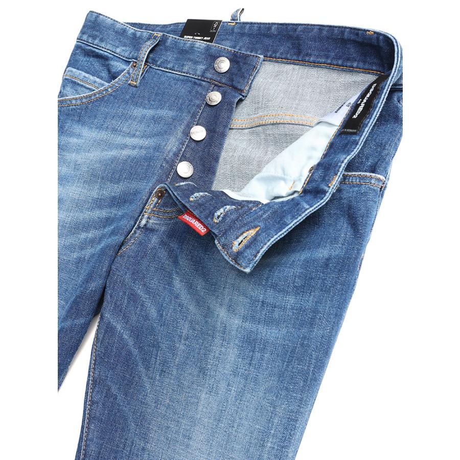 DSQUARED2（ディースクエアード） デニム ウォッシュ加工 レザーラベル
