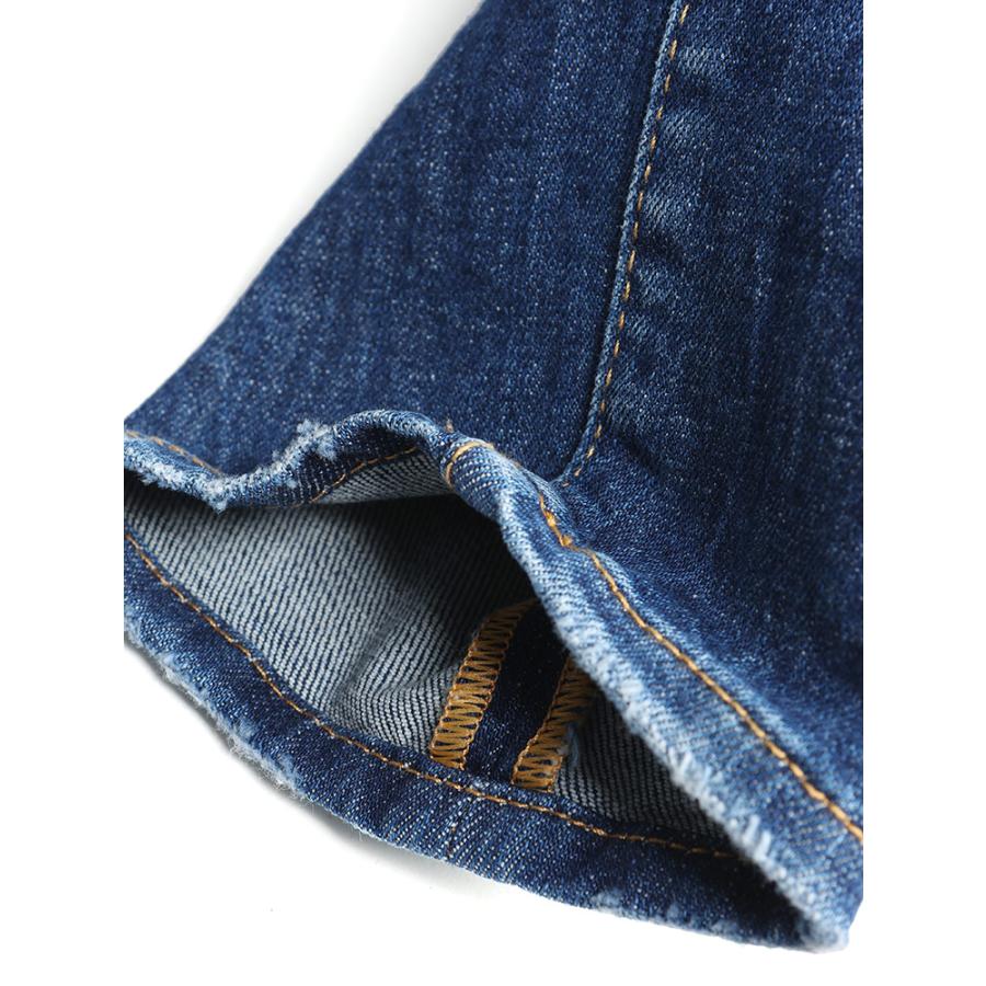DSQUARED2（ディースクエアード） デニム ウォッシュ加工 レザーラベル