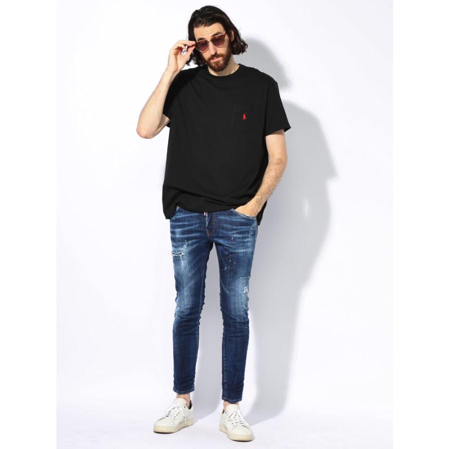 DSQUARED2（ディースクエアード） ダメージ＆ウォッシュ レザーラベル