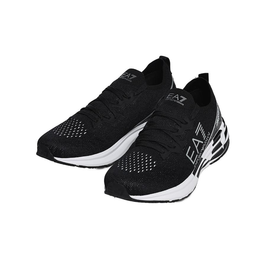 EMPORIO ARMANI エンポリオアルマーニ EA7 ロゴ ニットスニーカー