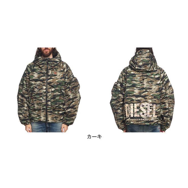 DIESEL（ディーゼル） カモフラ柄 バックロゴ ジッパー付きポケット 