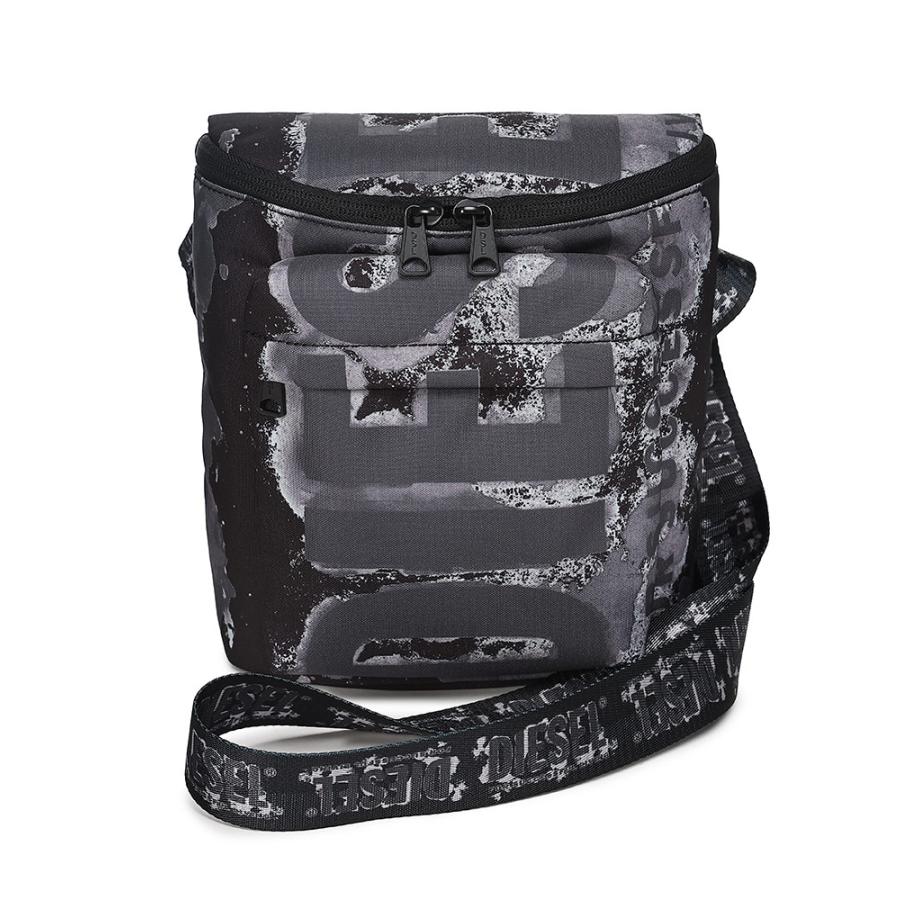 ［Diesel］ [ディーゼル] メンズ ボディーバッグ X09475P6338 DIESEL（ディーゼル） ロゴプリント ショルダーバッグ メンズ RAVE