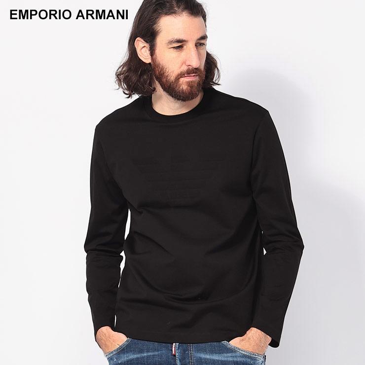 EMPORIO ARMANI エンポリオアルマーニ ロゴ クルーネック 長袖 Tシャツ