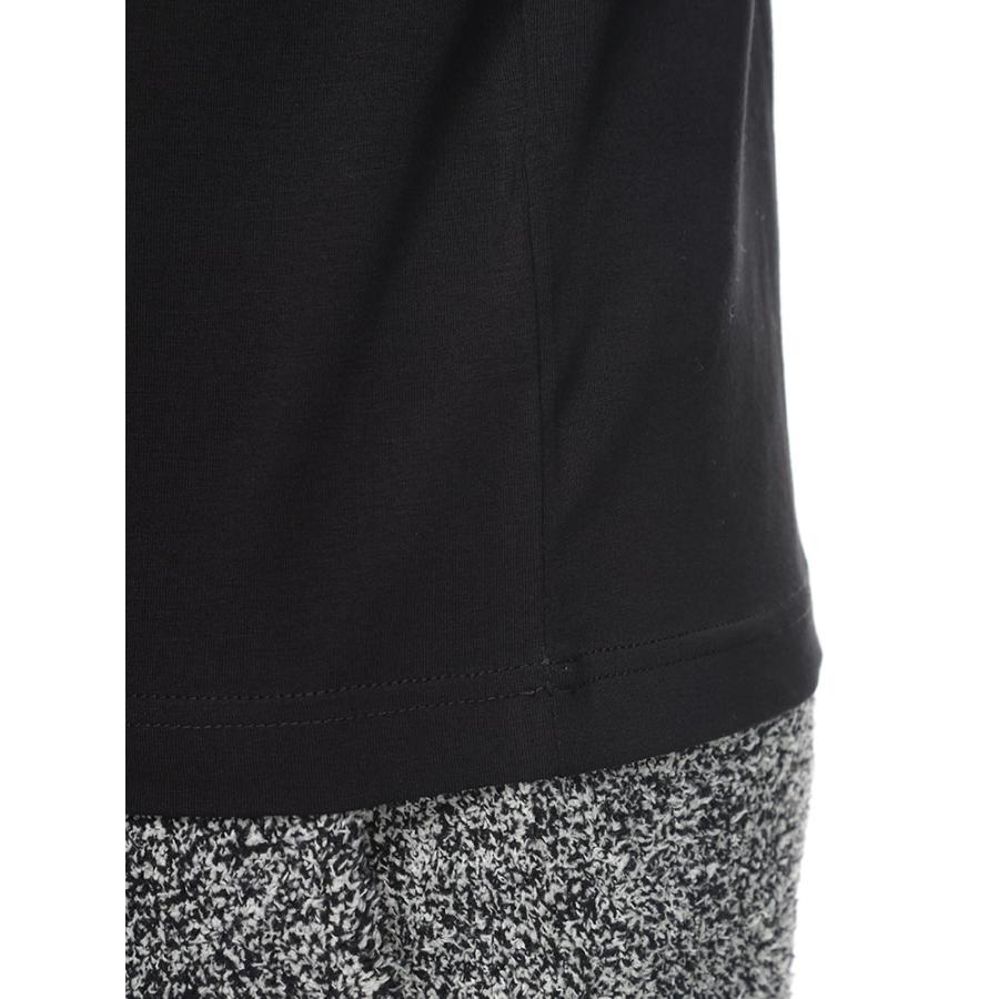 EMPORIO ARMANI エンポリオアルマーニ ストレッチ 胸ロゴ クルーネック