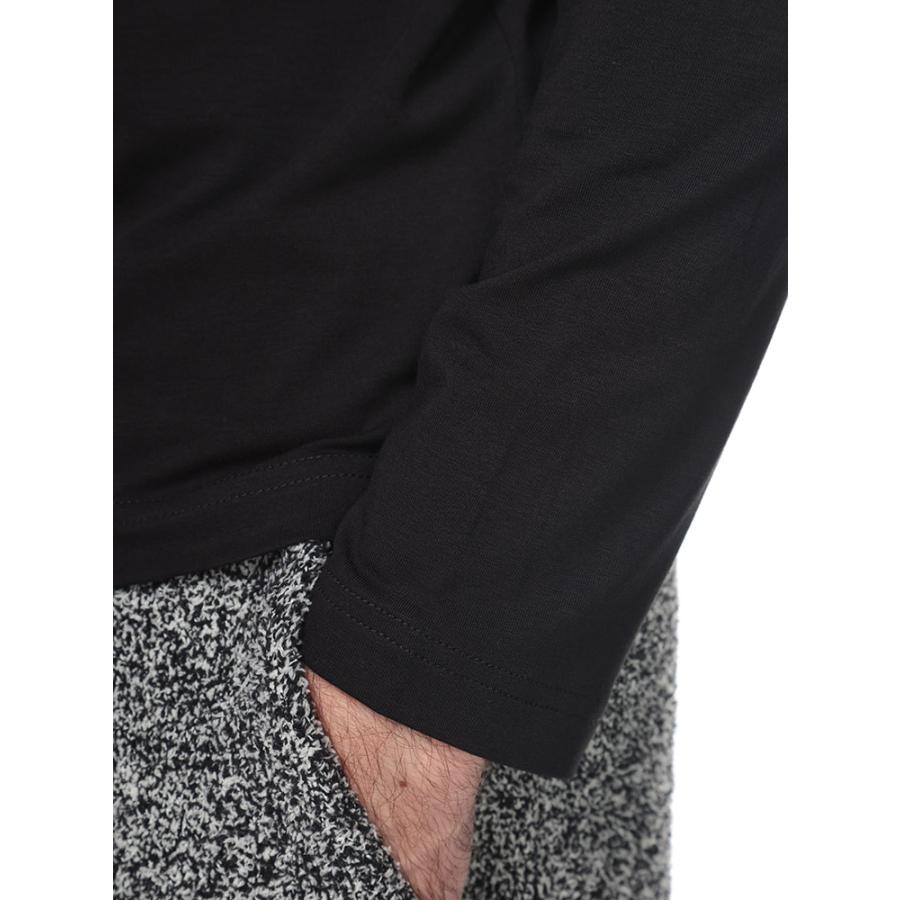 EMPORIO ARMANI エンポリオアルマーニ ストレッチ 胸ロゴ クルーネック