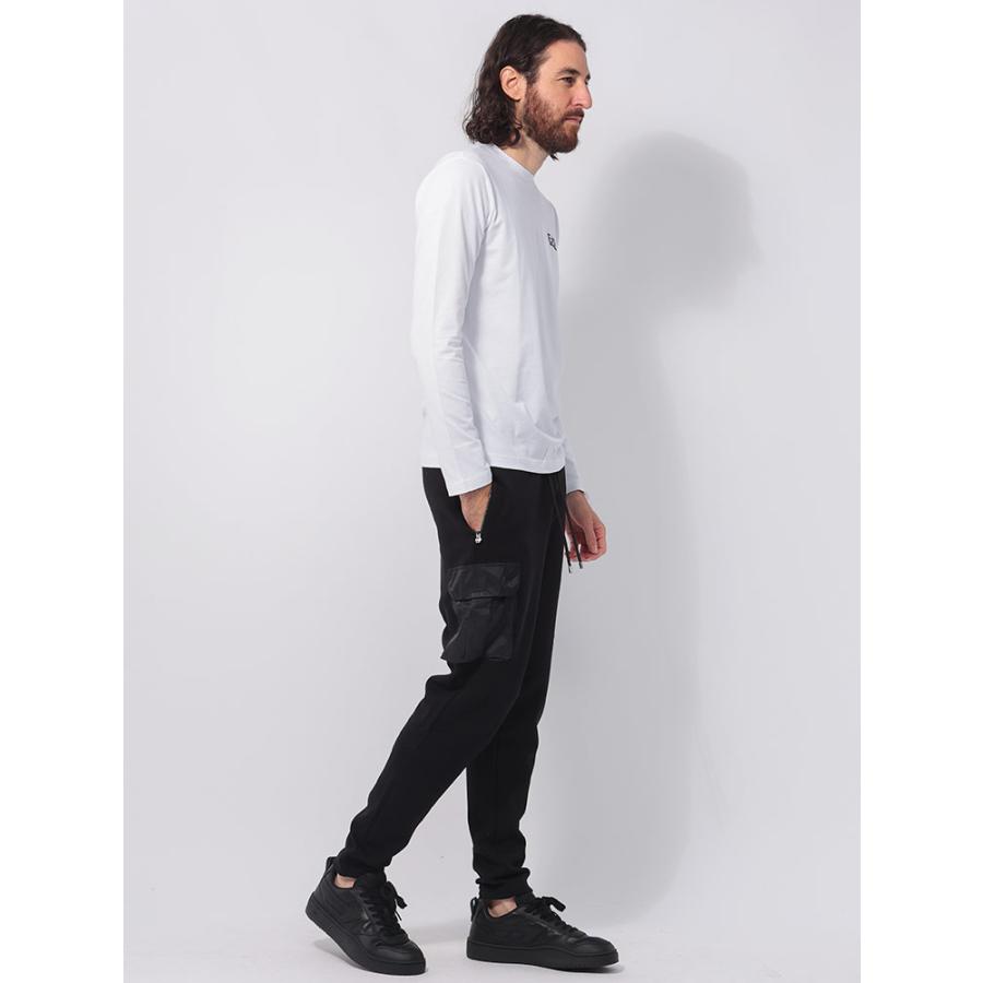 EMPORIO ARMANI エンポリオアルマーニ ストレッチ 胸ロゴ クルーネック