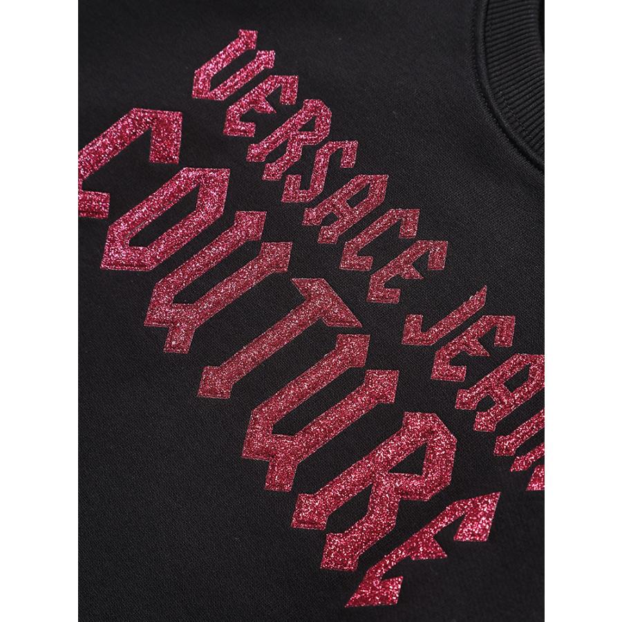 【期間限定セール】VERSACE ヴェルサーチロゴ刺繍 クルーネック トレーナー VERSACE JEANS COUTURE ヴェルサーチェ ジーンズ クチュール ゴシック