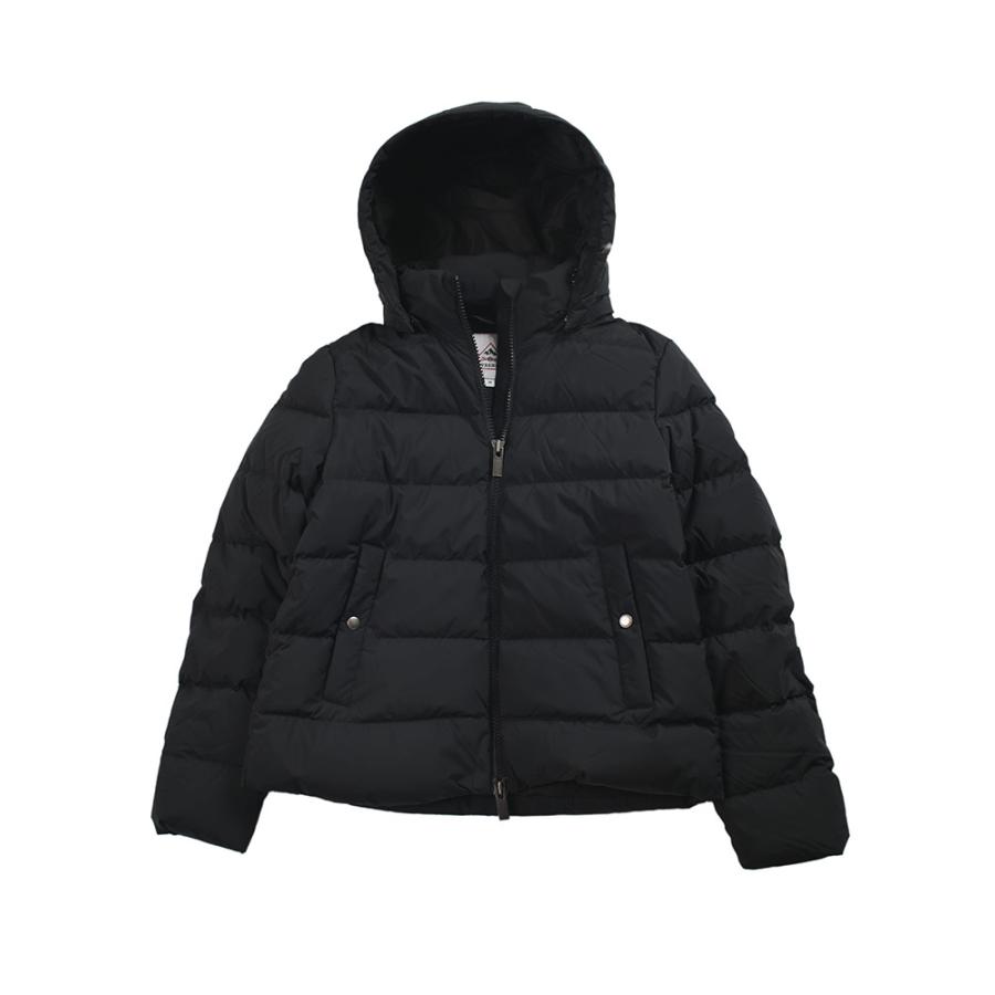 PYRENEX ブラック ダウンジャケット 取り外しフード PYRENEX (ピレネックス) フード着脱 ショートダウンジャケット