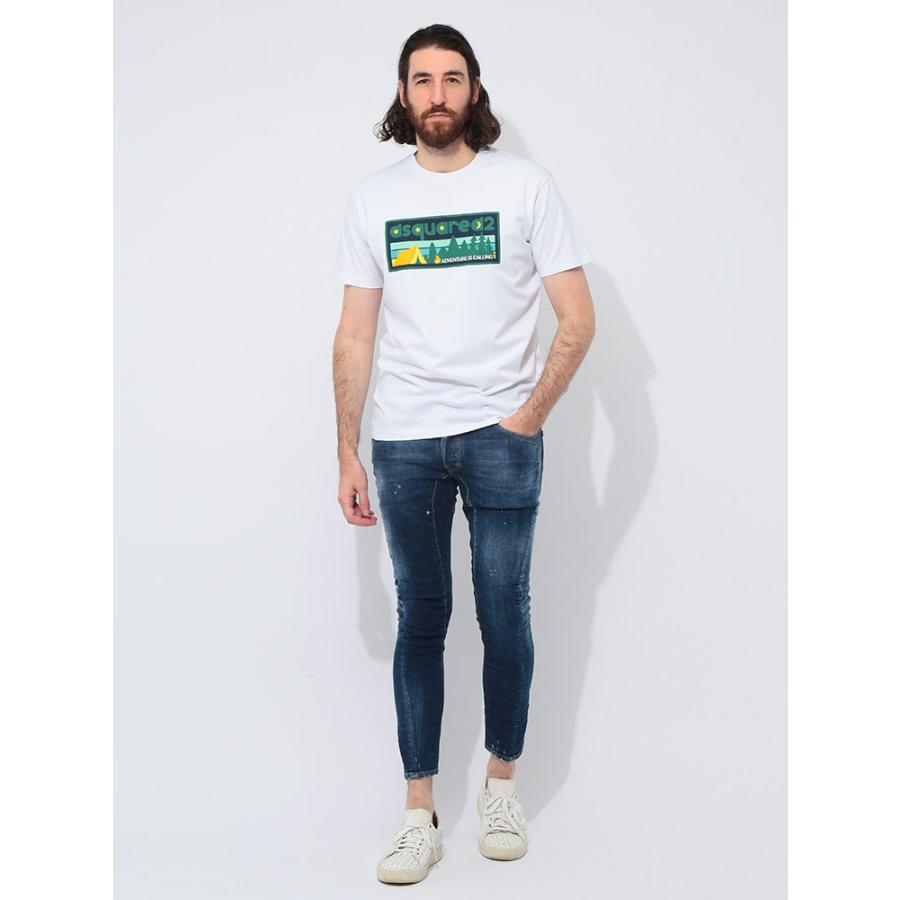 ディースクエアード DSQUARED2 デニム ダメージ加工 ボタンフライ ジーンズ メンズ TIDY BIKER D2LB1653S30664の画像
