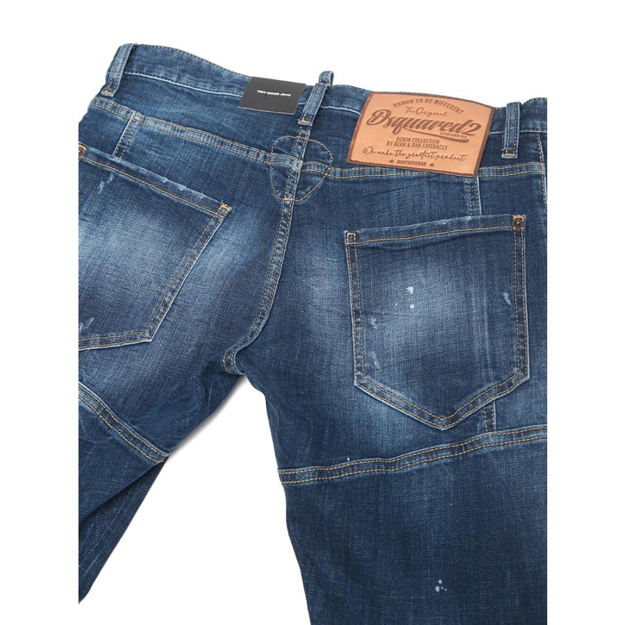 ディースクエアード DSQUARED2 デニム ダメージ加工 ボタンフライ ジーンズ メンズ TIDY BIKER D2LB1653S30664の画像