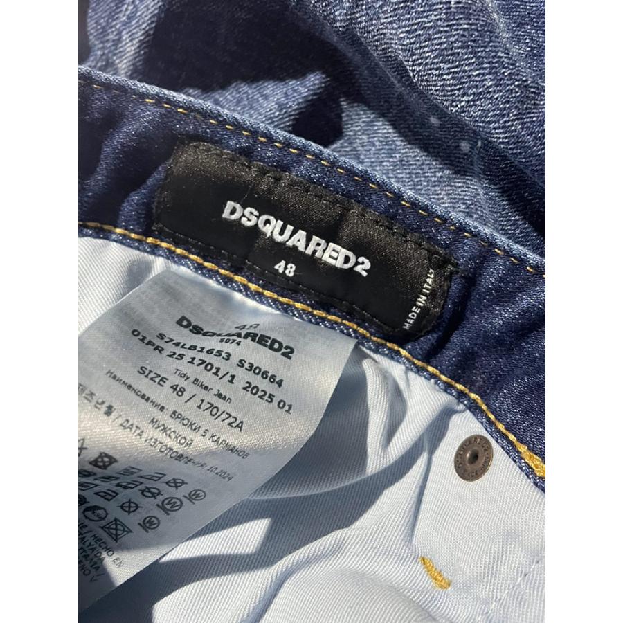ディースクエアード DSQUARED2 デニム ダメージ加工 ボタンフライ ジーンズ メンズ TIDY BIKER D2LB1653S30664の画像