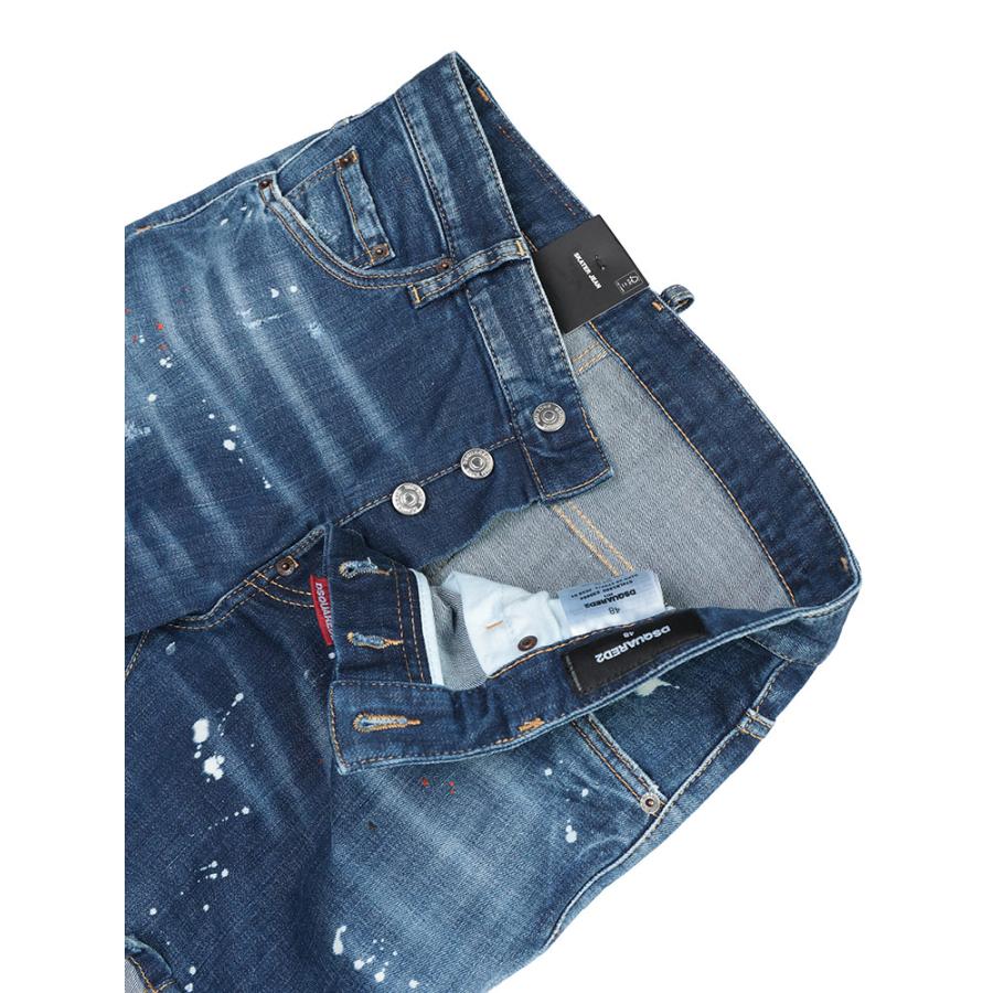 ディースクエアード DSQUARED2 デニム ダメージ加工 ボタンフライ ジーンズ メンズ SKATER D2LB1660S30664の画像