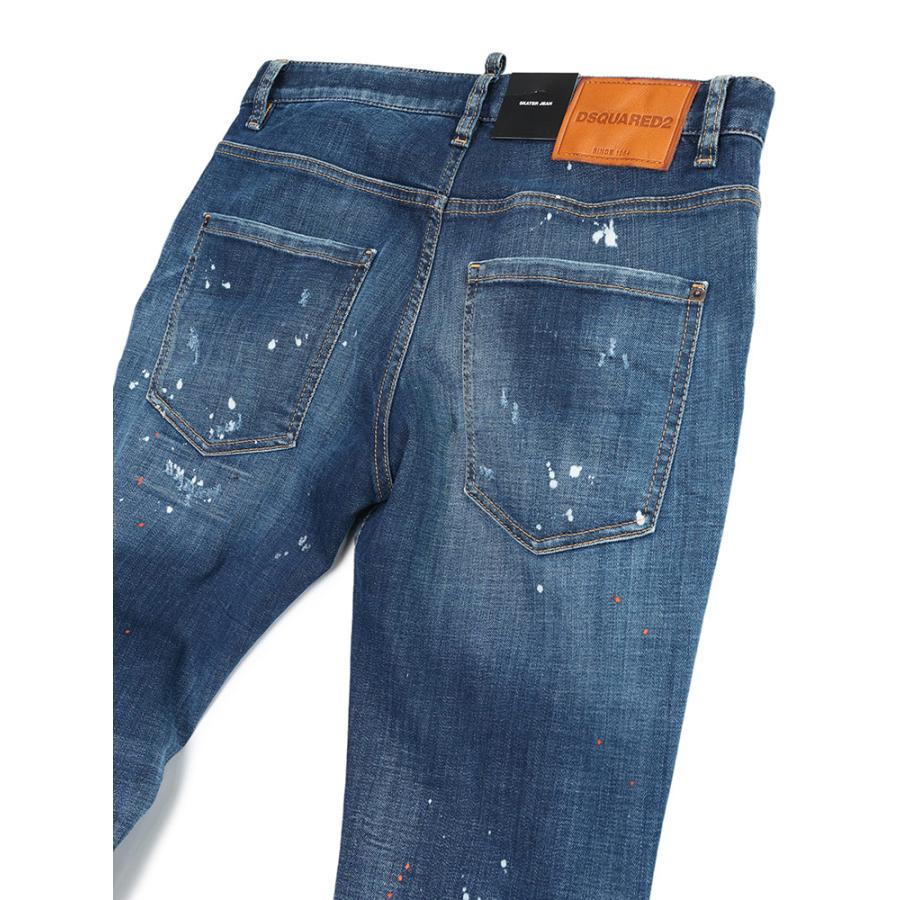 ディースクエアード DSQUARED2 デニム ダメージ加工 ボタンフライ ジーンズ メンズ SKATER D2LB1660S30664の画像