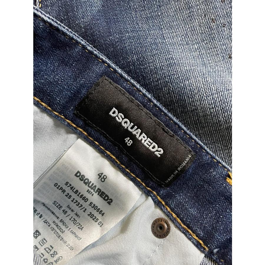 ディースクエアード DSQUARED2 デニム ダメージ加工 ボタンフライ ジーンズ メンズ SKATER D2LB1660S30664の画像