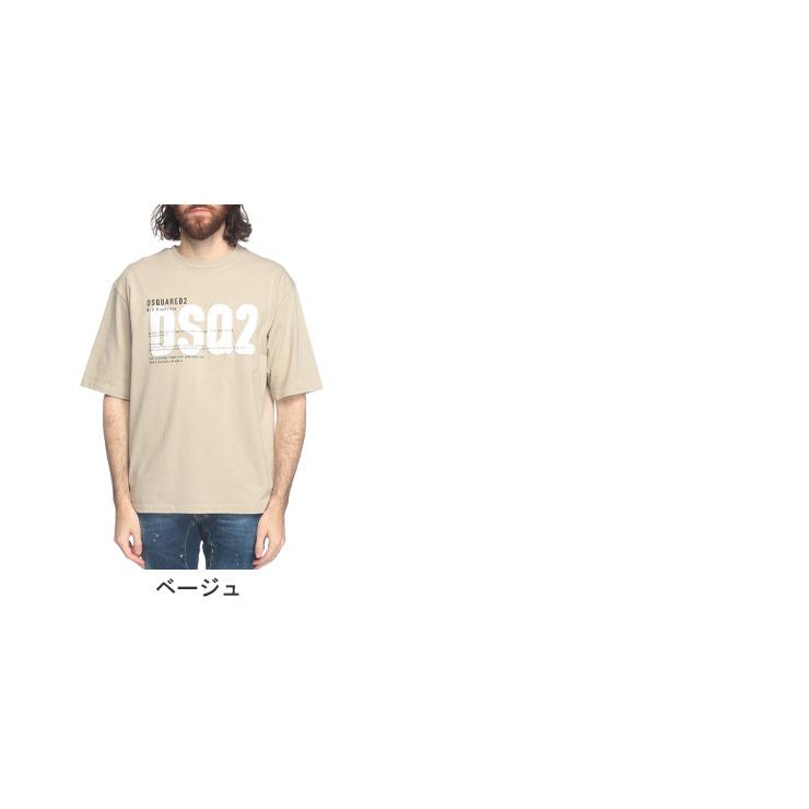 DSQUARED2（ディースクエアード） DSQUARED2 DSQ2 プリント クルー 