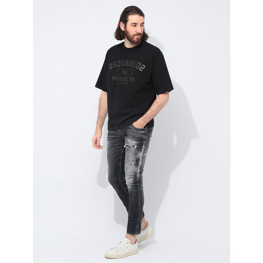 DSQUARED2（ディースクエアード） プリント クルーネック 半袖 Tシャツ 