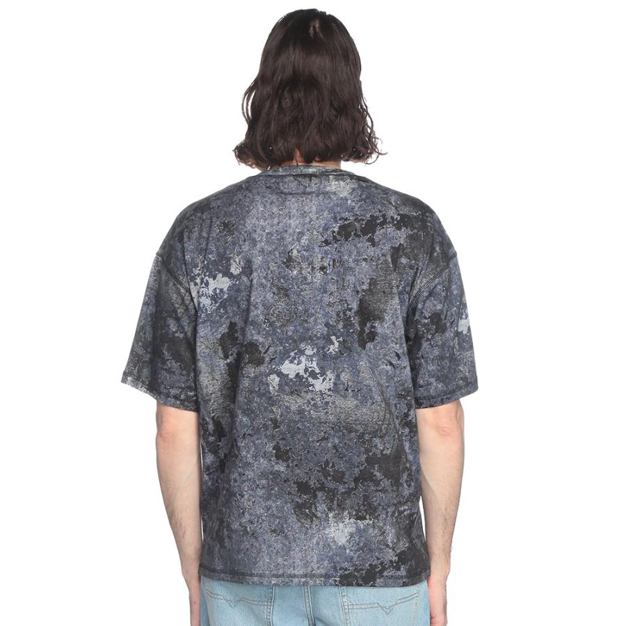 DIESEL（ディーゼル） マーブルウォッシュ クルーネック 半袖 Tシャツ