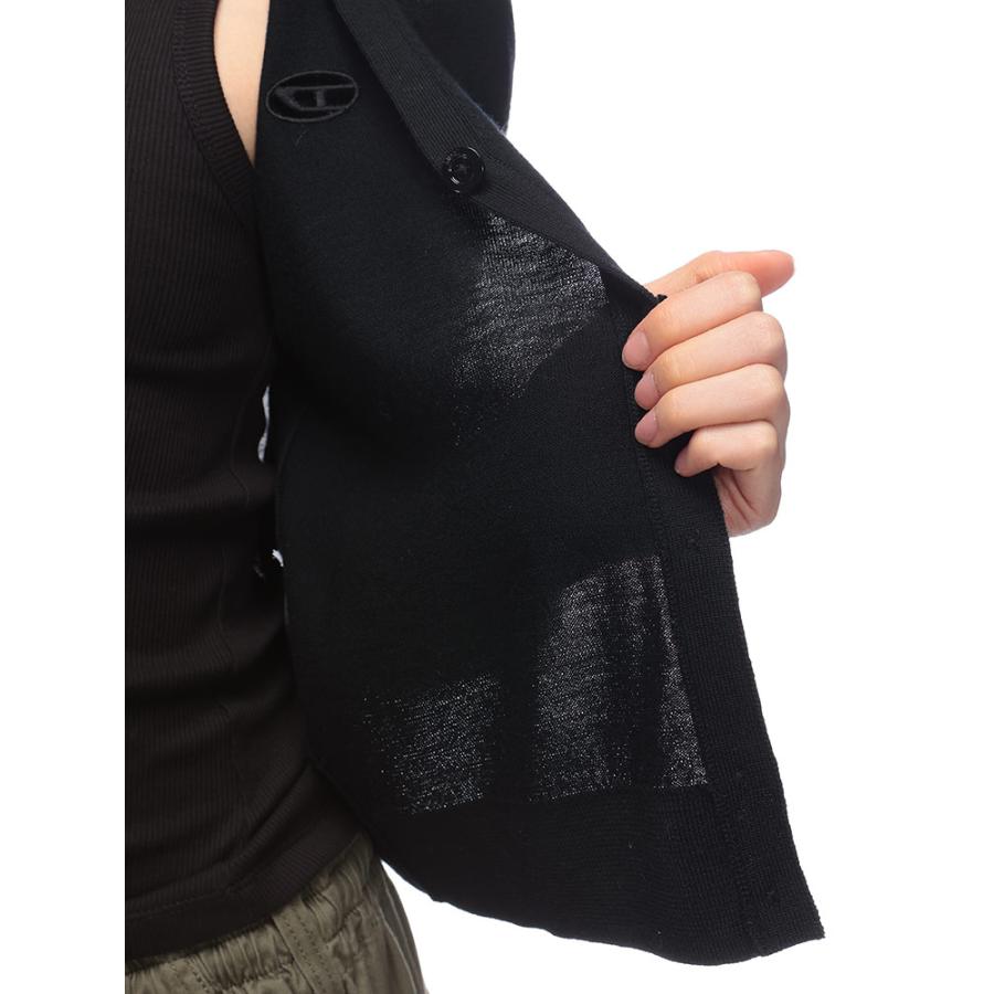 Diesel ディーゼルウールニットカーディガン DIESEL（ディーゼル） カーディガン レディース ウール 胸ロゴ