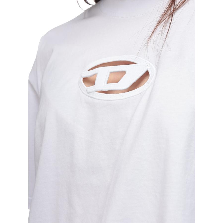 ディーゼル タンクトップ カットソー クルーネック ストレッチ ロゴ M 白 DIESEL - ディーゼル タンクトップ カットソー クルーネック