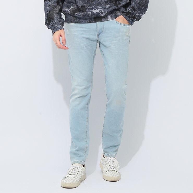 DIESEL（ディーゼル） ダメージ加工 ジップフライ ジーンズ メンズ 