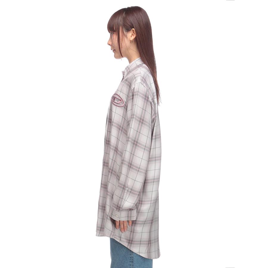 DIESEL（ディーゼル） 胸ロゴ チェック柄 シャツワンピース