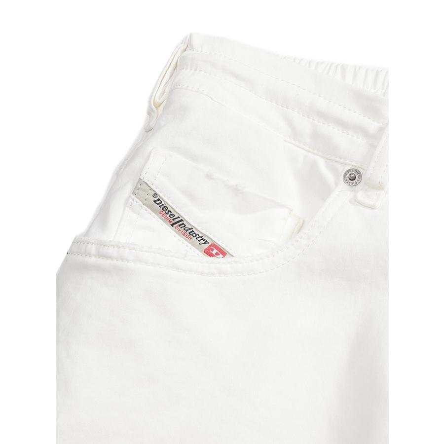 ディーゼル DIESEL ウエストコード テーパード JOGGホワイトジーンズ メンズ デニム 2030 d-krooley DSA14847068HXの画像