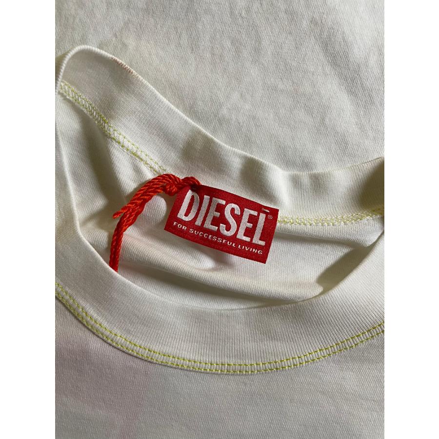 DIESEL（ディーゼル） サイドロゴ バックアップルプリント クルー
