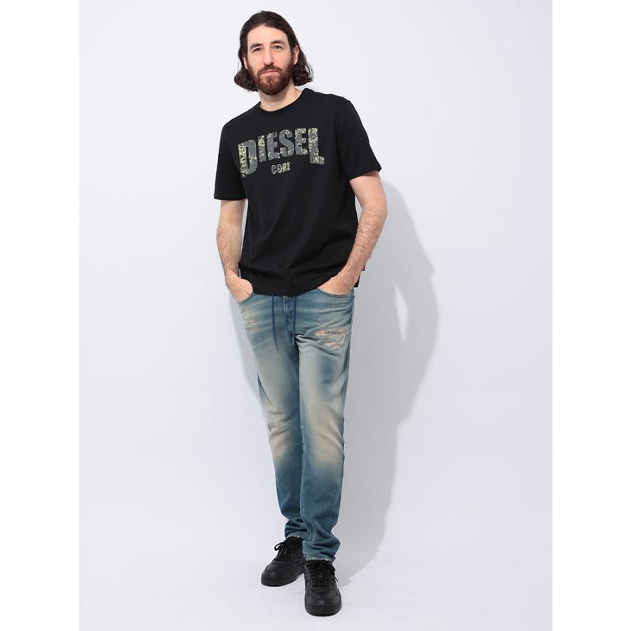 DIESEL（ディーゼル） DIESEL CORE ロゴプリント クルーネック 半袖 T