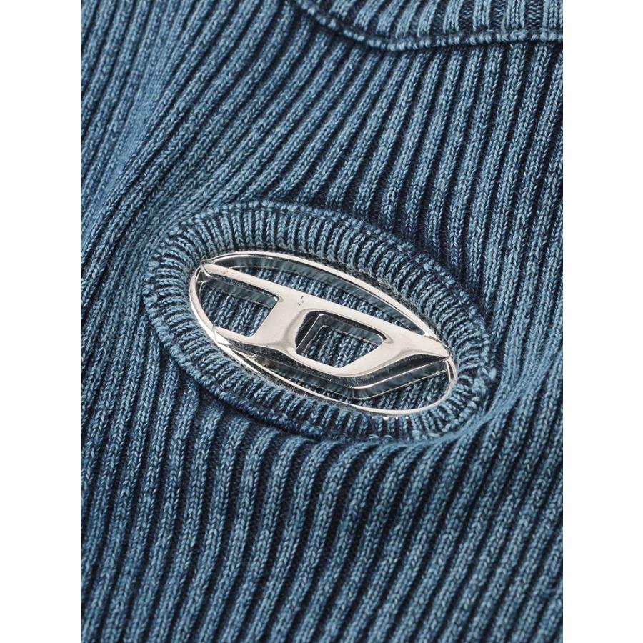 DIESEL（ディーゼル） 長袖ニット レディース オーバルDプレートクルー