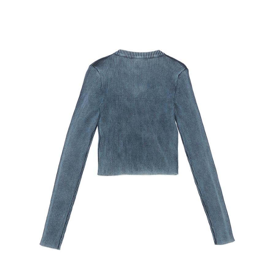 DIESEL（ディーゼル） 長袖ニット レディース オーバルDプレートクルー