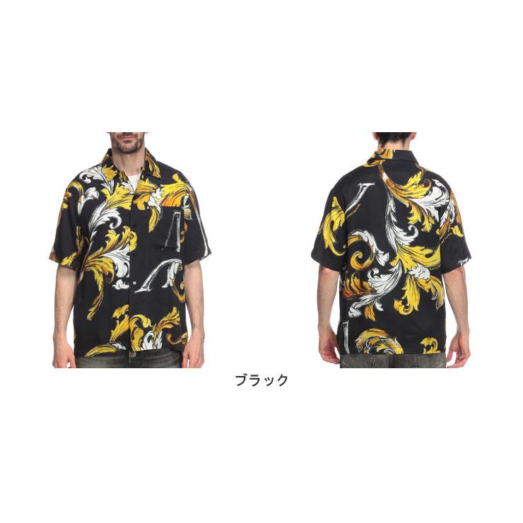 美品 VERSACE ヴェルサーチ 半袖 ポロシャツ 総柄 L 柄シャツ 【公式通販】