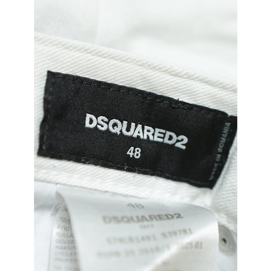 ディースクエアード DSQUARED2 デニム ジーンズ メンズ ボタンフライ ホワイト SKATER D2LB1491S39781の画像