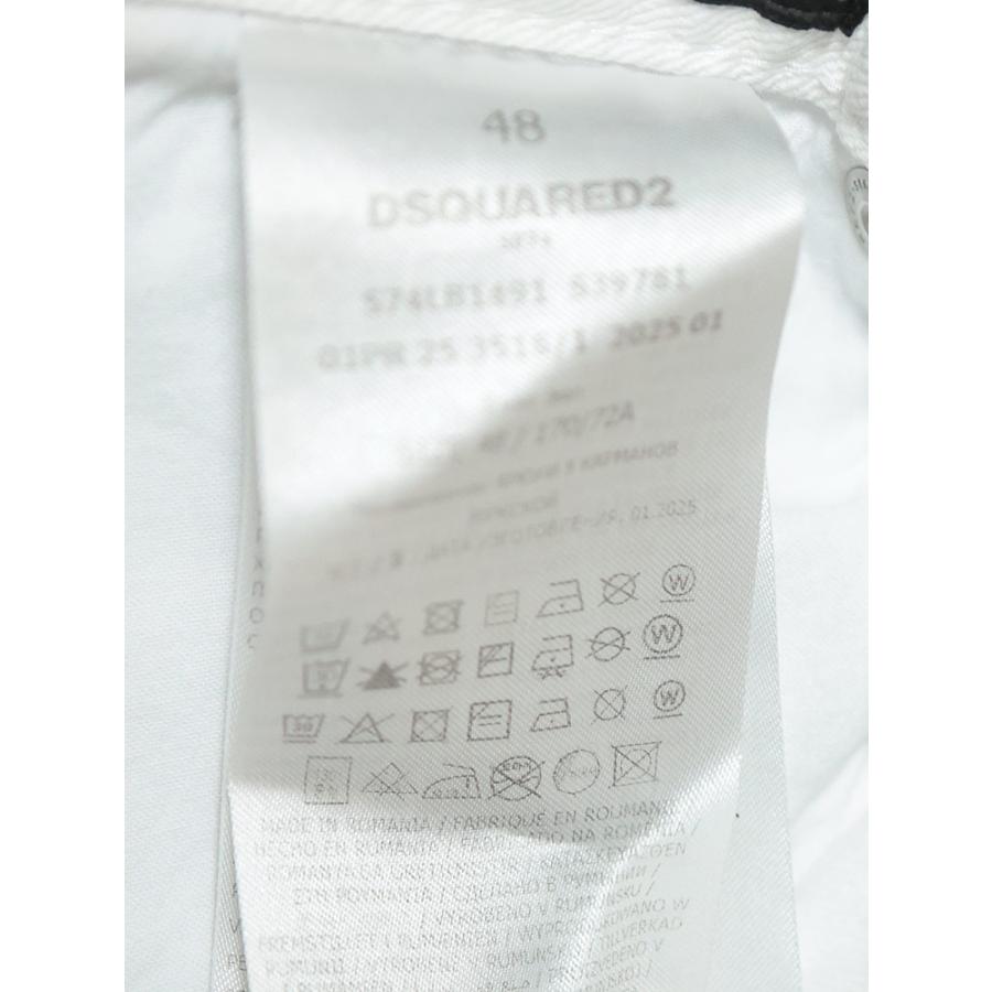 ディースクエアード DSQUARED2 デニム ジーンズ メンズ ボタンフライ ホワイト SKATER D2LB1491S39781の画像