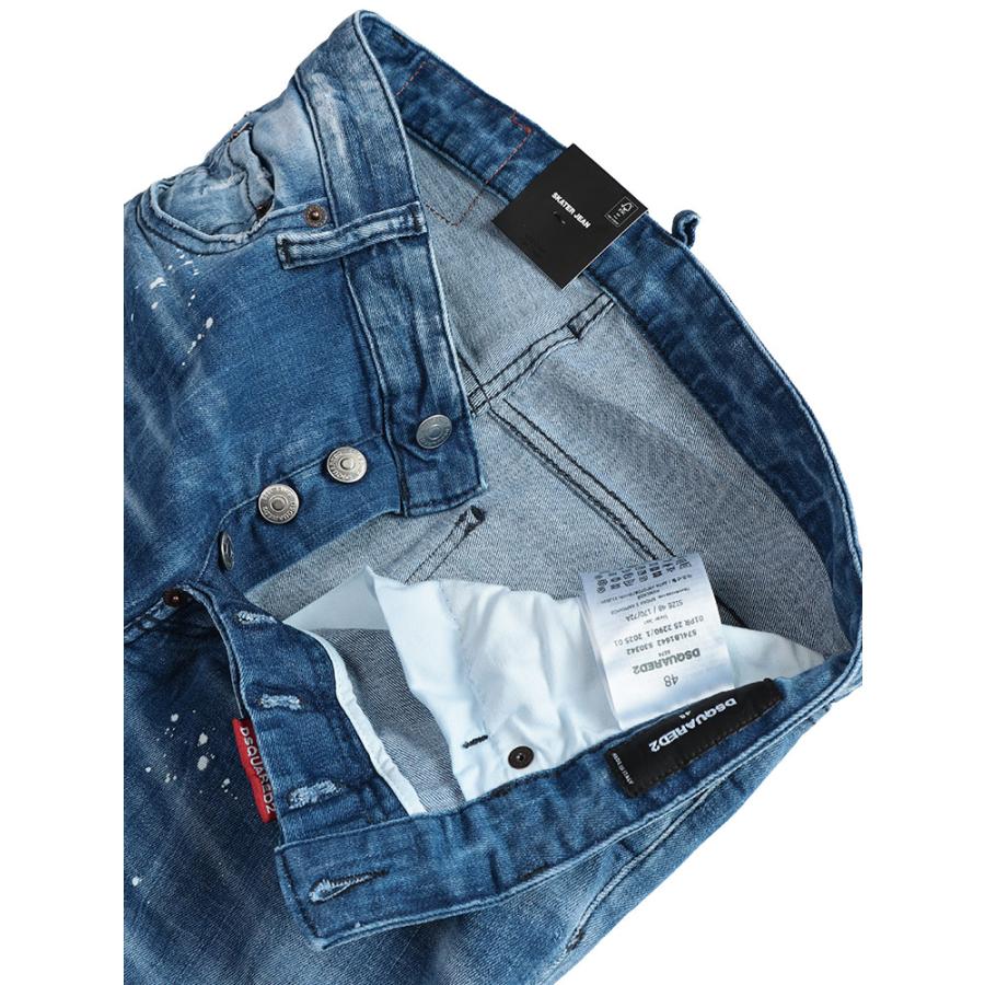 ディースクエアード DSQUARED2 デニム ジーンズ メンズ ダメージ ボタンフライ SKATER D2LB1642S30342の画像
